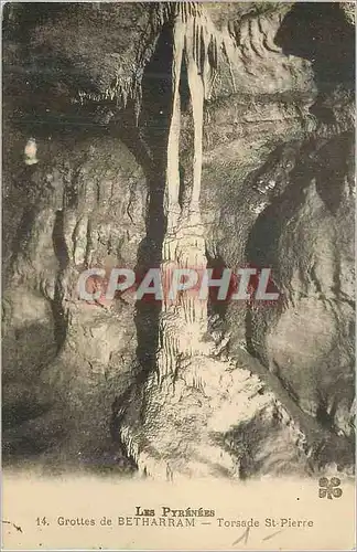 Cartes postales Les Pyrenees Grotte de Betharram Torsade St Pierre