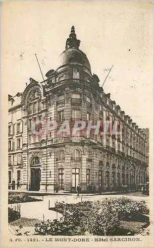 Cartes postales Le Mont-Dore Hotel Sarciron