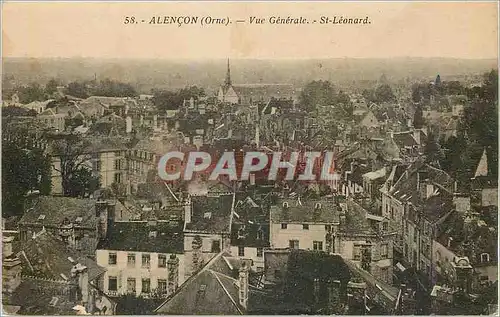Cartes postales Alencon (Orne) Vue generale St Leonard