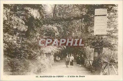 Ansichtskarte AK Bagnoles-de-l'Orne L'Allee du Dante