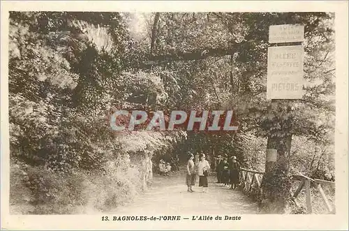 Cartes postales Bagnoles-de-l'Orne L'Allee du Dante