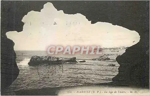 Cartes postales Biarritz (B P) La loge de Theatre