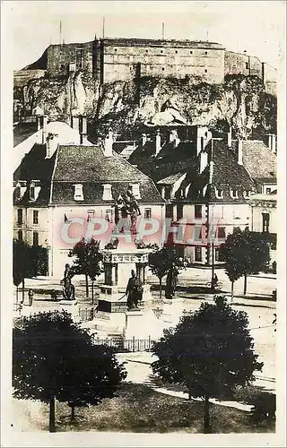 Ansichtskarte AK Belfort Le Monument des Trois Sieges et le Chateau