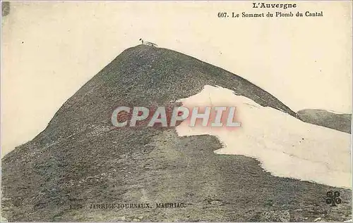 Cartes postales L'Auvergne Le Sommet du Plomb du Cantal