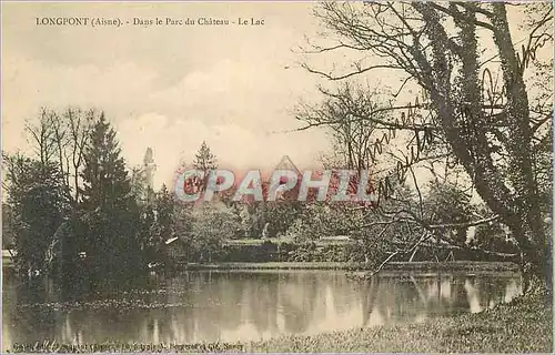 Ansichtskarte AK Longpont (Aisne) Dans le Parc du Chateau Le Lac