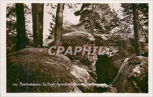 Ansichtskarte AK Fontainebleau La Foret Apremont Caverne des Brigands