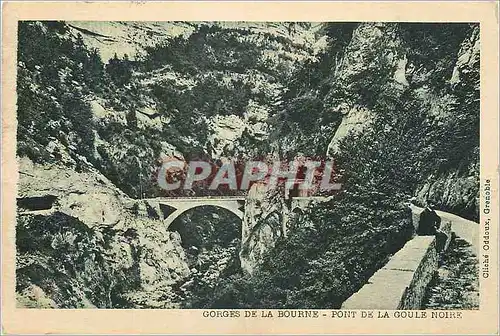 Cartes postales Gorges de la Bourne Pont de la Coule Noire