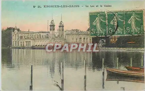 Cartes postales Enghien-les-Bains Le Lac et le Casino