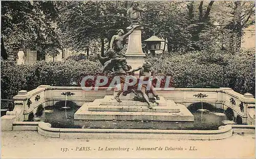 Ansichtskarte AK Paris Le Luxembourg Monument de Delacroix