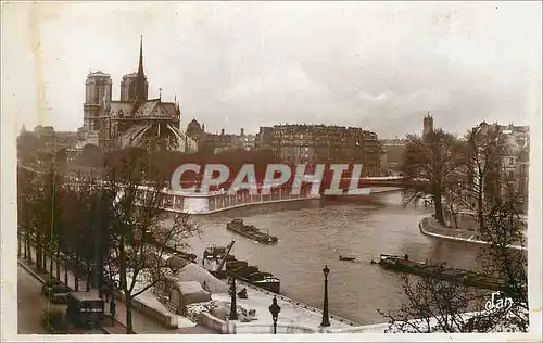 Cartes postales Paris Vue sur la Seine au Pont de la Tournelle