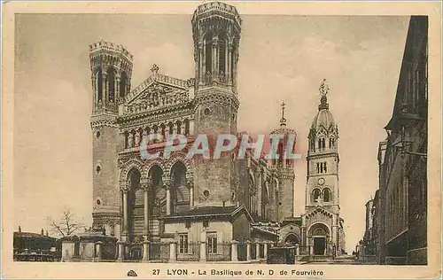 Cartes postales Lyon La Basilique de N D de Fourviere