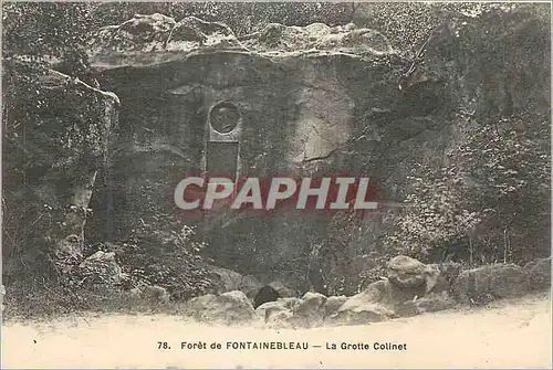 Ansichtskarte AK Foret de Fontainebleau La Grotte Colinet