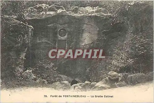 Cartes postales Foret de Fontainebleau La Grotte Colinet