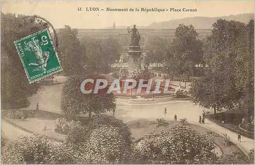 Cartes postales Lyon Monument de la Republique Place Carnot