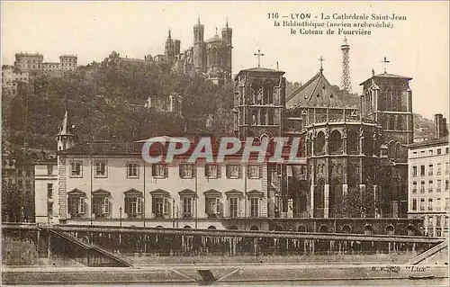 Cartes postales Lyon La Cathedrale Saint-Jean la Bibliotheque