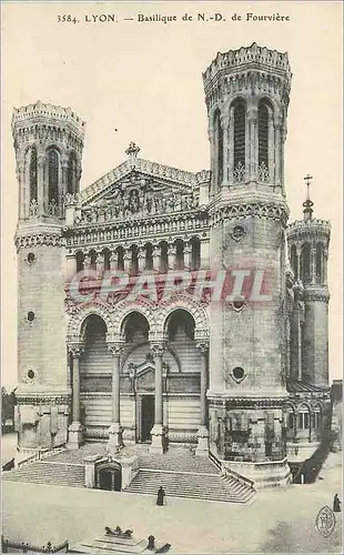 Cartes postales Lyon Basilique de N D de Fourviere