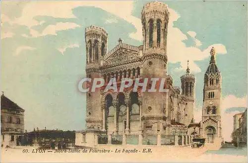 Ansichtskarte AK Lyon Notre Dame de Fourviere La Facade