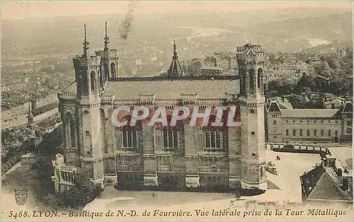 Ansichtskarte AK Lyon Basilique de N D de Fourviere Vue laterale prise de la Tour Metallique