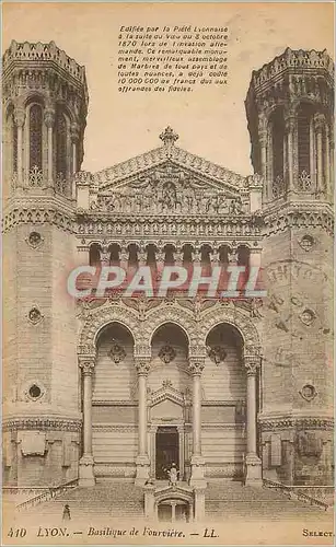 Cartes postales Lyon Basilique de Fourviere