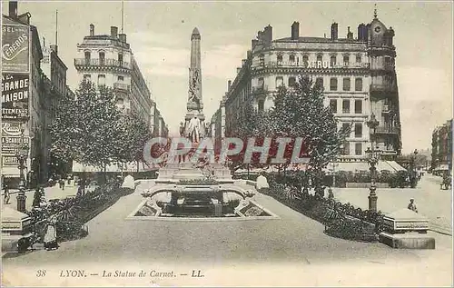 Cartes postales Lyon La Statue de Carnot