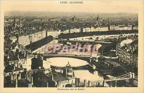 Cartes postales Lyon Panorama sur la Saone