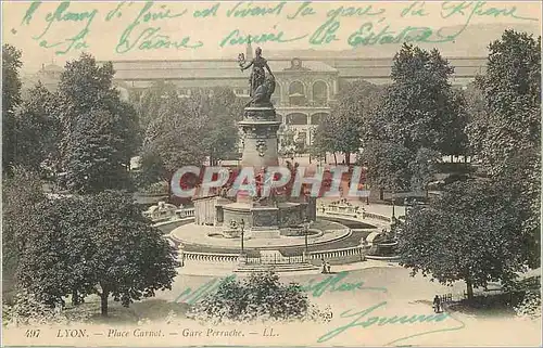 Cartes postales Lyon Place Carnot Gare Perrache