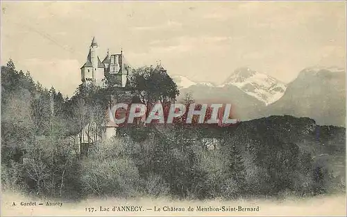 Cartes postales Lac d'Annecy Le Chateau de Menthon-Saint-Bernard