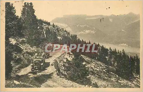 Ansichtskarte AK Annecy La Route du Semnoz et le Lac d'Annecy Automobile