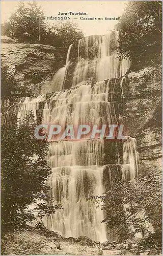 Cartes postales Jura-Touriste Cours du Herisson Cascade en evantail