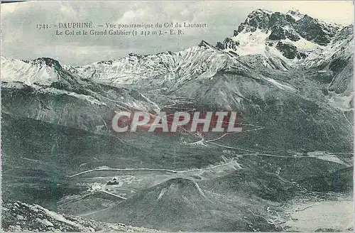 Cartes postales Dauphine Vue panoramique du Col du Lautaret