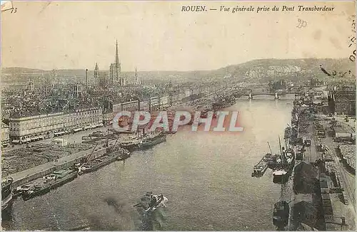 Cartes postales Rouen Vue generale prise du Pont Transbordeur