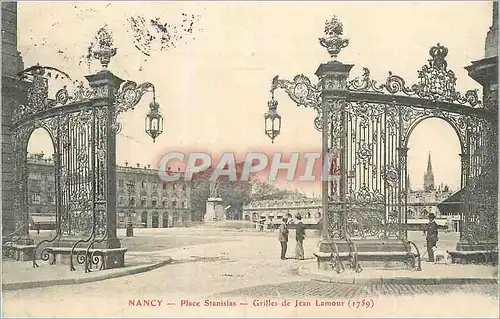 Cartes postales Nancy Place Stanislas Grilles de Jean Lamour (1759)