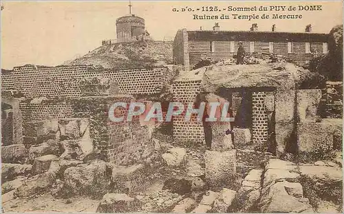 Cartes postales Sommet du Puy de Dome Ruines du Temple de Mercure