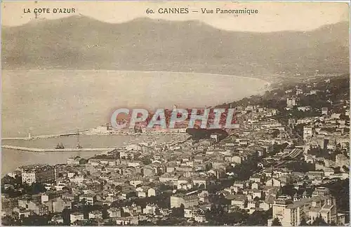 Cartes postales La Cote d'Azur Cannes Vue panoramique