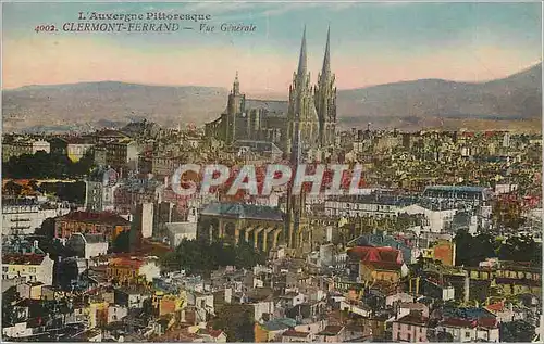 Cartes postales L'Auvergne Pittoresque Clermont-Ferrand Vue generale