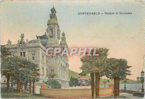 Cartes postales Monte-Carlo Theatre et Terrasses