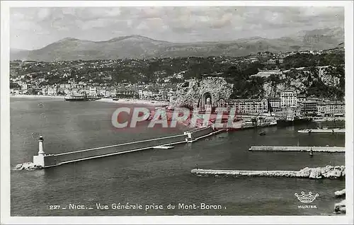 Cartes postales Nice Vue generale Prise du Mont-Boron