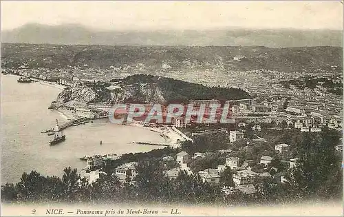 Cartes postales Nice Panorama pris du Mont-Boron