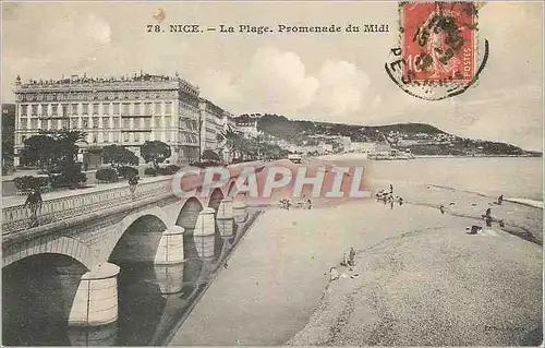 Cartes postales Nice La Plage Promenade du Midi