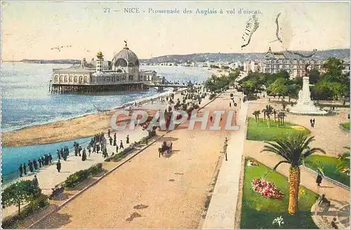 Ansichtskarte AK Nice Promenade des Anglais a vol d'oiseau