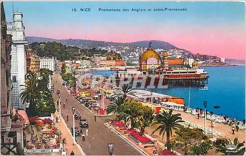 Cartes postales Nice Promenade des Anglais et Jetee-Promenade