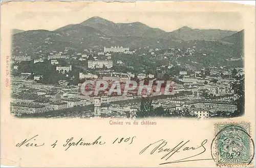 Cartes postales Cimiez vu du chateau