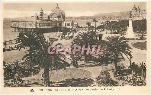 Ansichtskarte AK Nice Le Palais de la Jetee et les Jardins du Roi Albert Ier