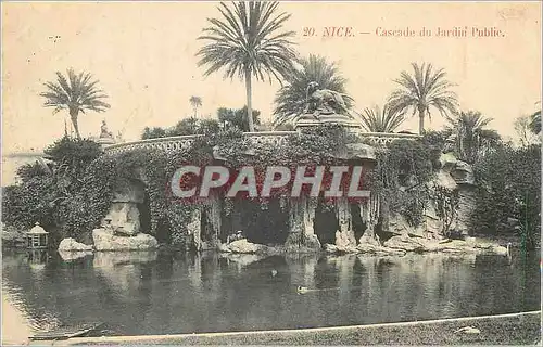 Cartes postales Nice Cascade du Jardin Public