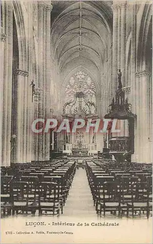 Cartes postales Lucon Interieur de la Cathedrale