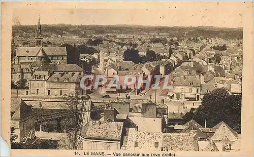 Cartes postales Le Mans Vue panoramique (rive droite)