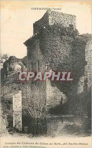Cartes postales Tiffauges (Vendee) Donjon du Chateau de Gille de Retz dit Barbe-Bleue