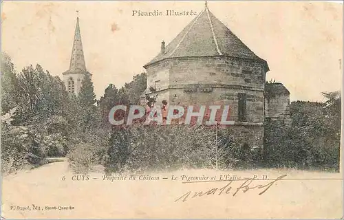 Cartes postales Cuis Propriete du Chateau Le Pigeonnier et l'Eglise