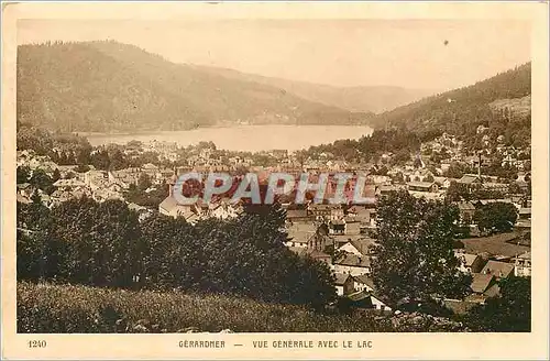 Cartes postales Gerardmer Vue generale avec le Lac