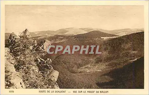 Ansichtskarte AK Route de la Schlucht Vue sur le Massif du Ballon